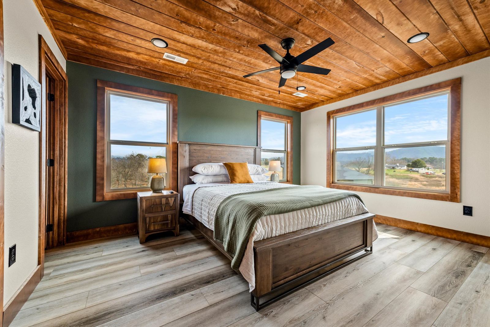 Cabin bunkroom, styled for families