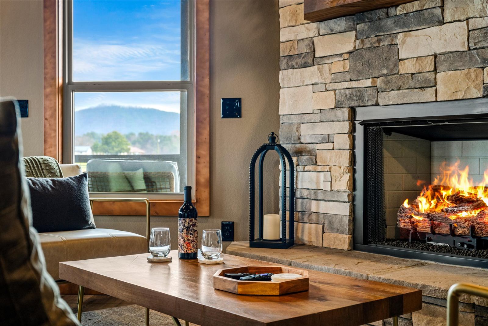 Second cabin living room, styled